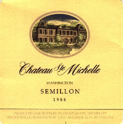 1986 Semillon label