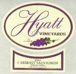 Hyatt 93 Cab label