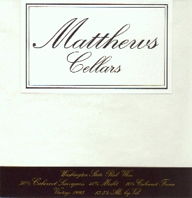 Matthews Cellars Red label