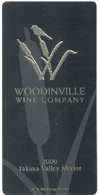 Woodinville Wine Company 2000 Merlot label